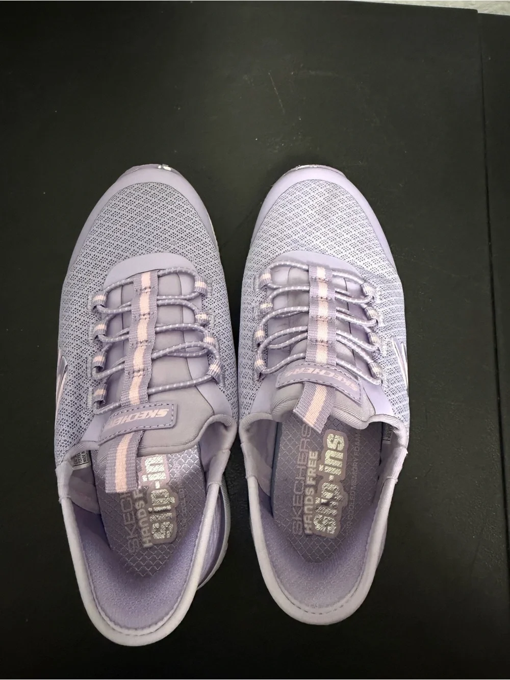 Skechers Girls' Lavender Mesh Slip-On Sneakers